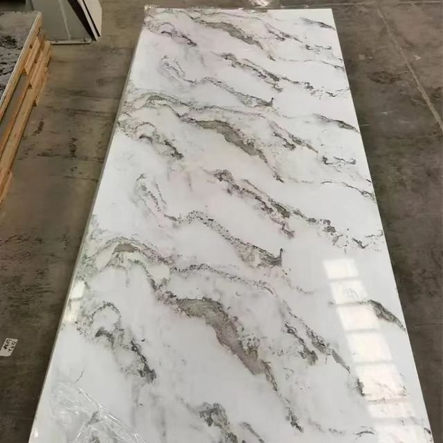 New Design UV Marble Sheet 1220*2440mm 3mm UV Marble Sheet Waterproof PVC Cladding Boards TV Background for Home Decoration