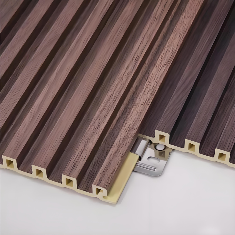 Modern Geometric Design Wood Plastic Composite Wall Panels Moisture-Proof Function