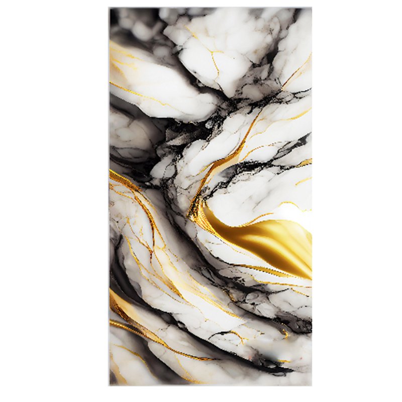 1220*2440mm 1220*2800mm Luxury Glossy PVC Wall Panel 3D Printed Durable UV Board for Indoor Use