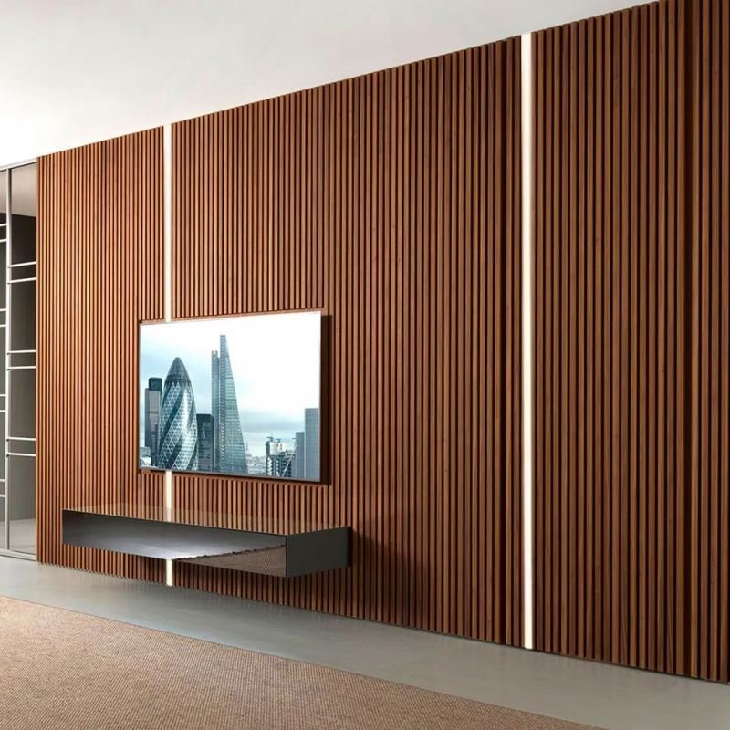 3D Fluted Great Wall Panels Wainscoting Covering Solid Wood Wall Panel boards wood plastic composite wpc pvc wall panels