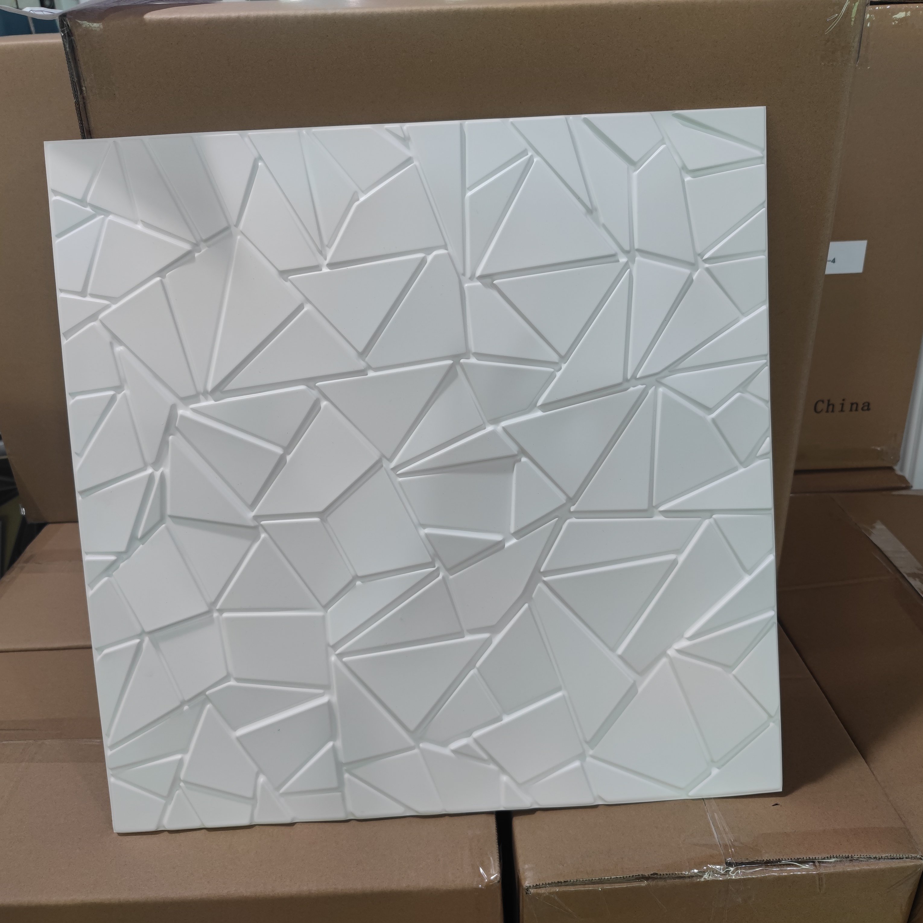 Evrionmental Easy Install Waterproof Pvc Material Mirror 3d Pvc Wall Panel For Interior Decoration