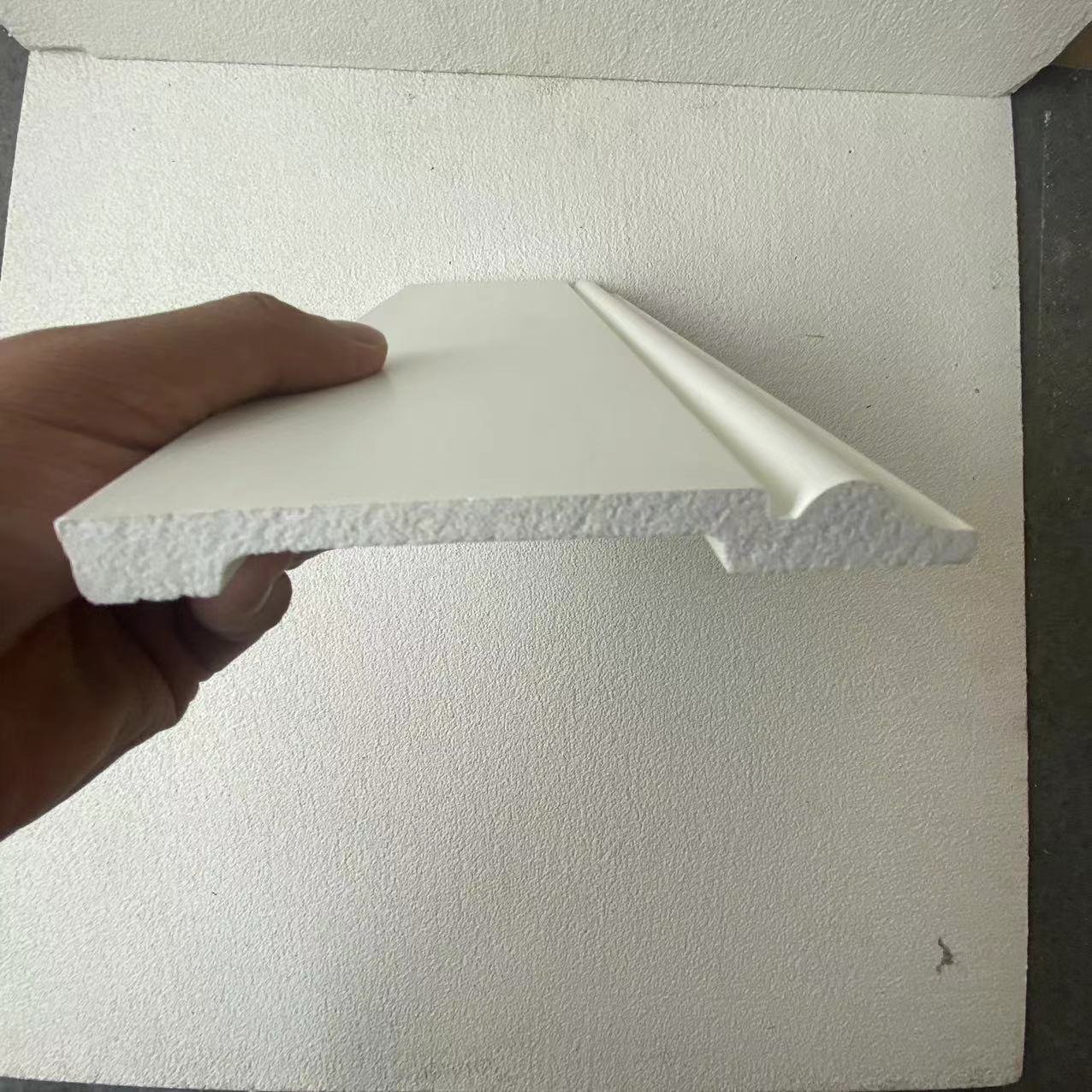 High Density White PS Waterproof Easy Install Baseboard Home Decorative Flooring Skirting Board Wall Panels & Boards