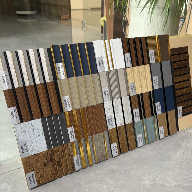 Indoor Pvc Ps Fluted Wallboard Slat Ps Great Wall Panel For Tv Background