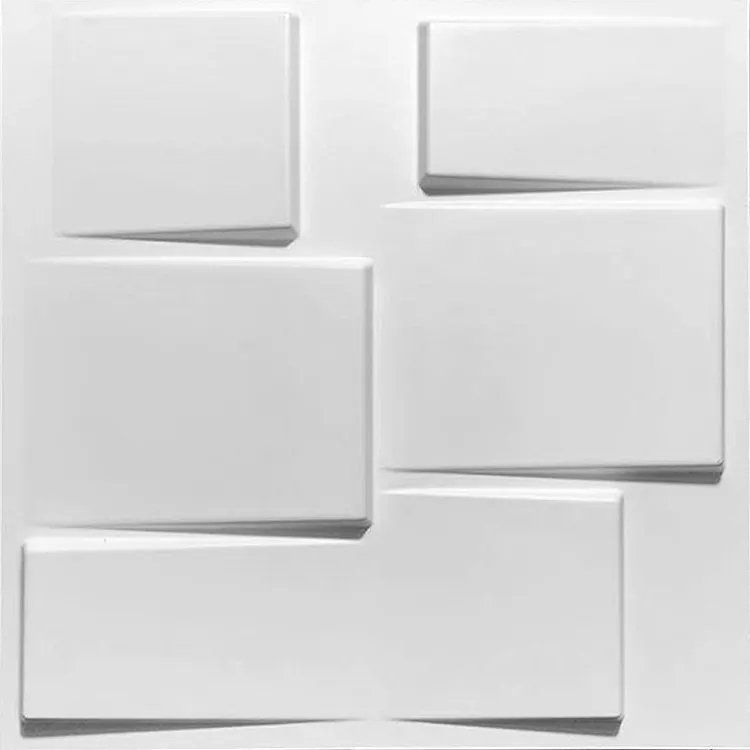 Hot selling Modern Art 3D Wall Panels Decorative Plastic 3d Pvc Tile Wallpanel For Home Decoration