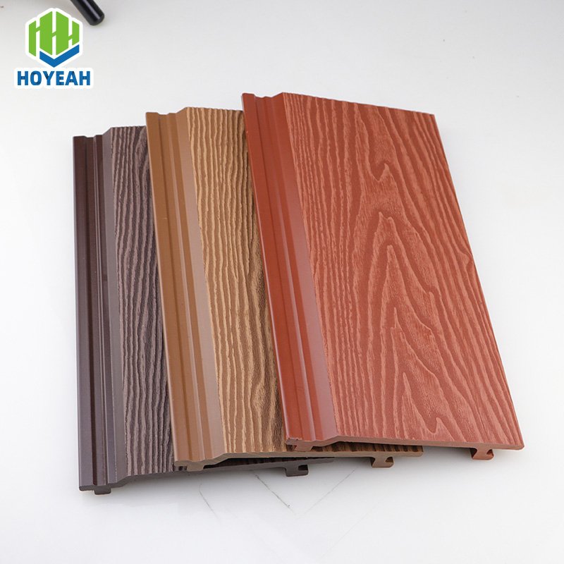 LowPrice Grain Exterior Cladding Siding Outdoor Wood Plastic Composite Decoration Cladding Wpc Wall Panels Outdoor Wood Plastic