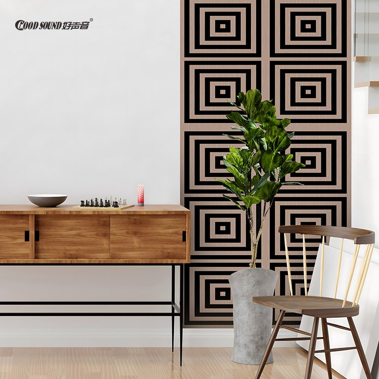 GoodSound Eco-friendly Acoustic Treatment Boards Wooden Wood Led Madera Design Sound Absorption Slatted Wall Panels Akupanel