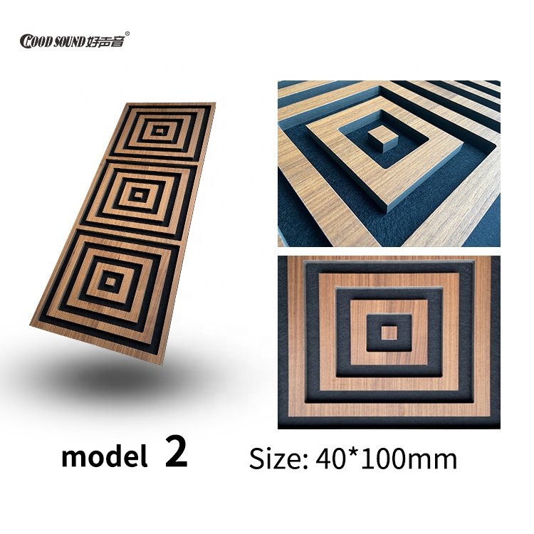 GoodSound Eco-friendly Acoustic Treatment Boards Wooden Wood Led Madera Design Sound Absorption Slatted Wall Panels Akupanel