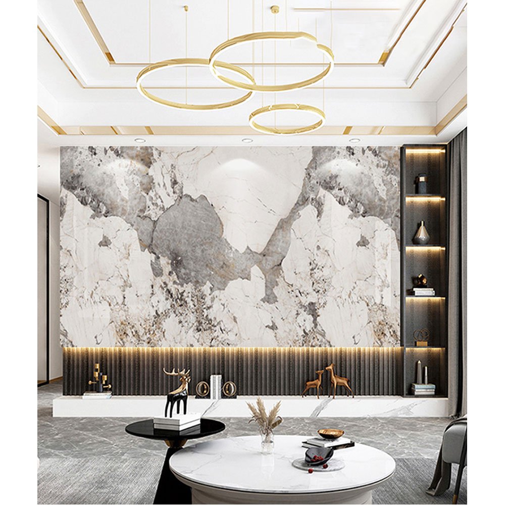 JINXING Special Pattern 3D UV Wall Panel Laminate Replacement Faux Waterproof Wall Decor Carbon Slate Wall Board For Home Decor