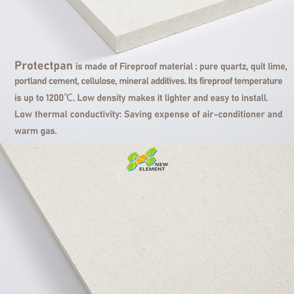 non asbestos High density fiber calcium silicate board Fireproofing Partition Refractory Wallboard Fire Resistant Board