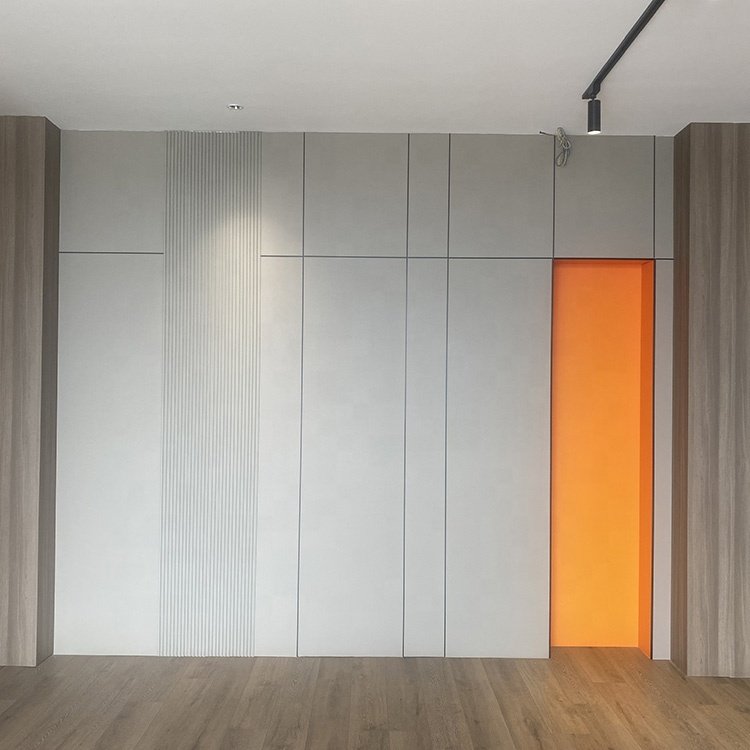 Decorative PVC Modern Laminated Slat Wall Panel Wood Boards for Office School Building Materials WPC Interior Other Boards