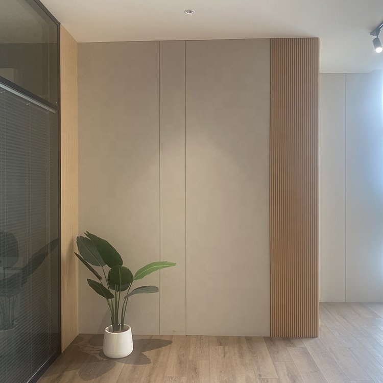 Decorative PVC Modern Laminated Slat Wall Panel Wood Boards for Office School Building Materials WPC Interior Other Boards