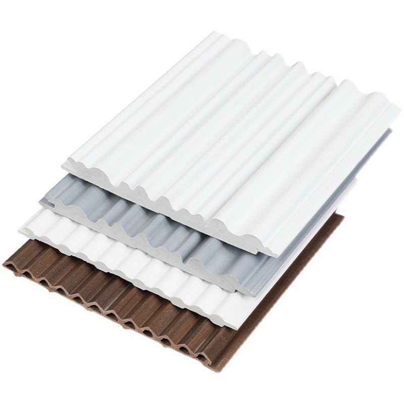 Wall Board Minimalist Wave Ceiling Design Plastic Wall Decorative Panels For Interior Corporeal Decor