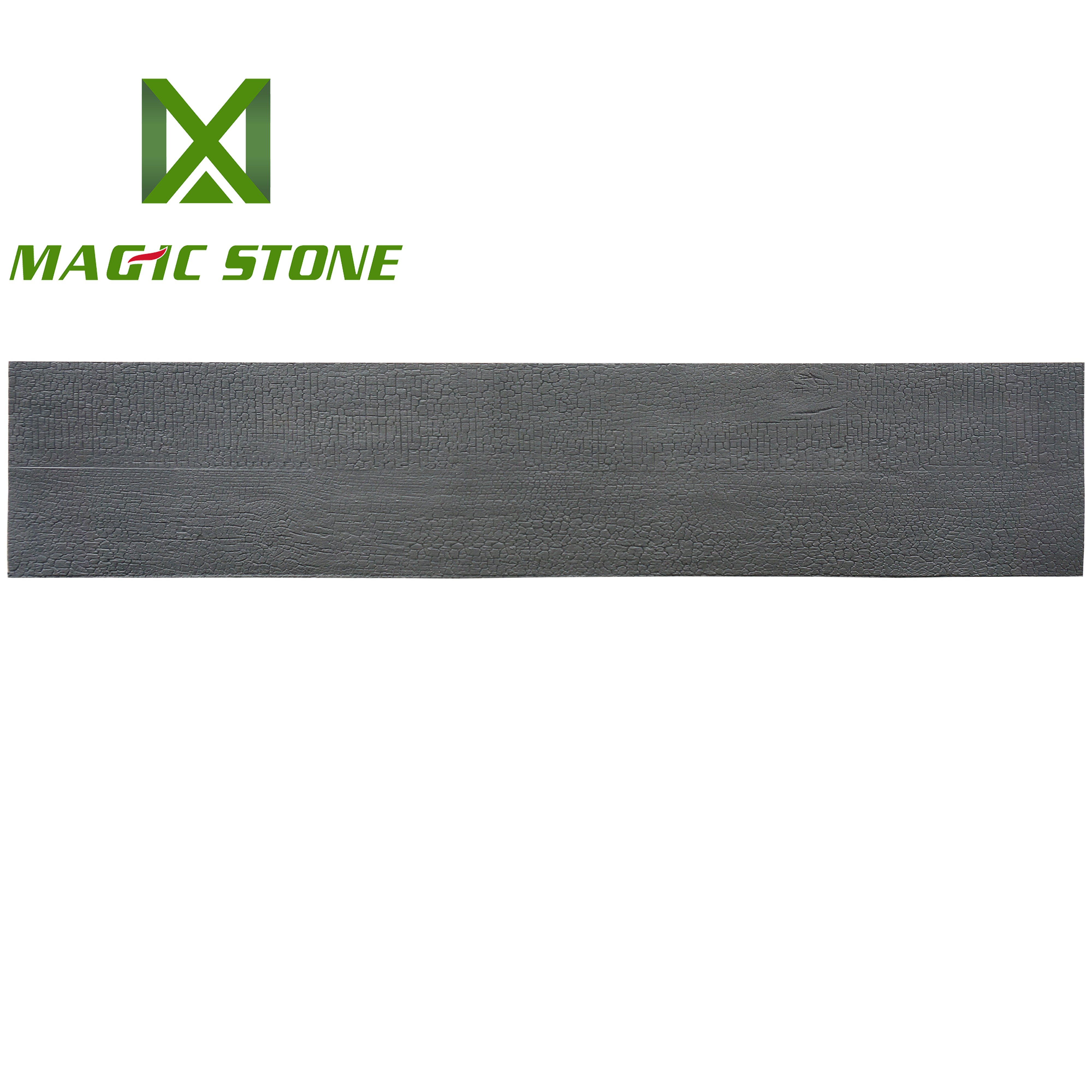 MCM New Design Black Charcoal Burnt Wood Wall Decoration Flexible Wood Veneer Wall Tile