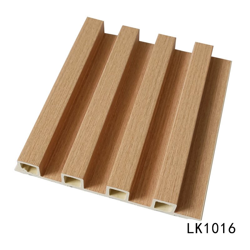 Wpc wall panel 160*24mm Waterproof durable wooden grain fluted veneers other boards interior decoration