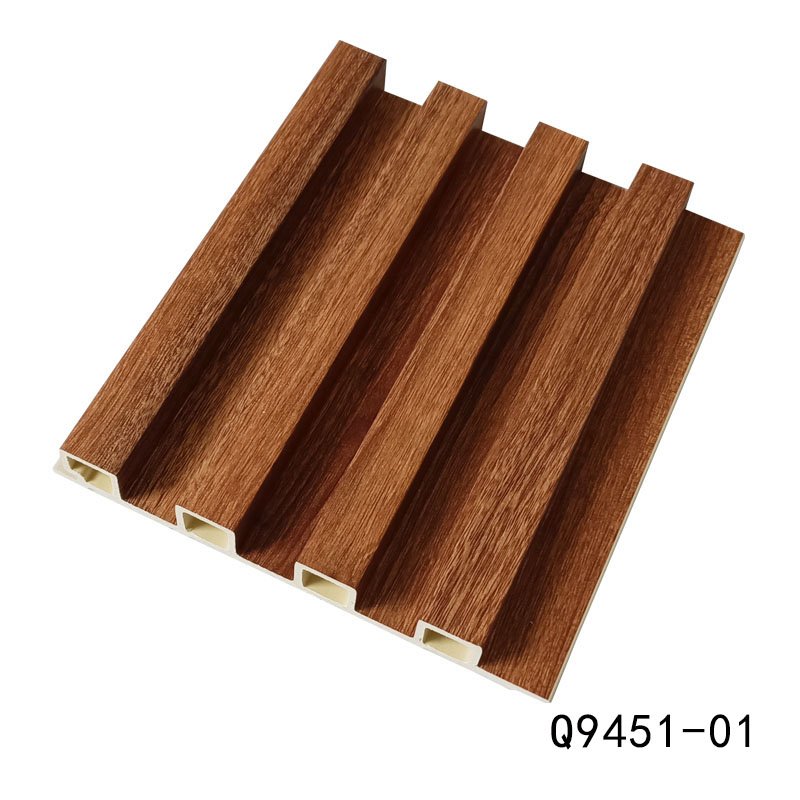 Wpc wall panel 160*24mm Waterproof durable wooden grain fluted veneers other boards interior decoration
