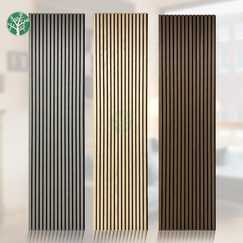 European Style Akupanel Decoration Akustik Panel Slat Wall Panel Acoustic Panel