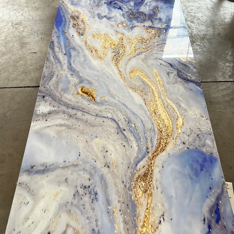 1220*2440*3mm interior decoration wall panel pvc uv marble sheet for decor