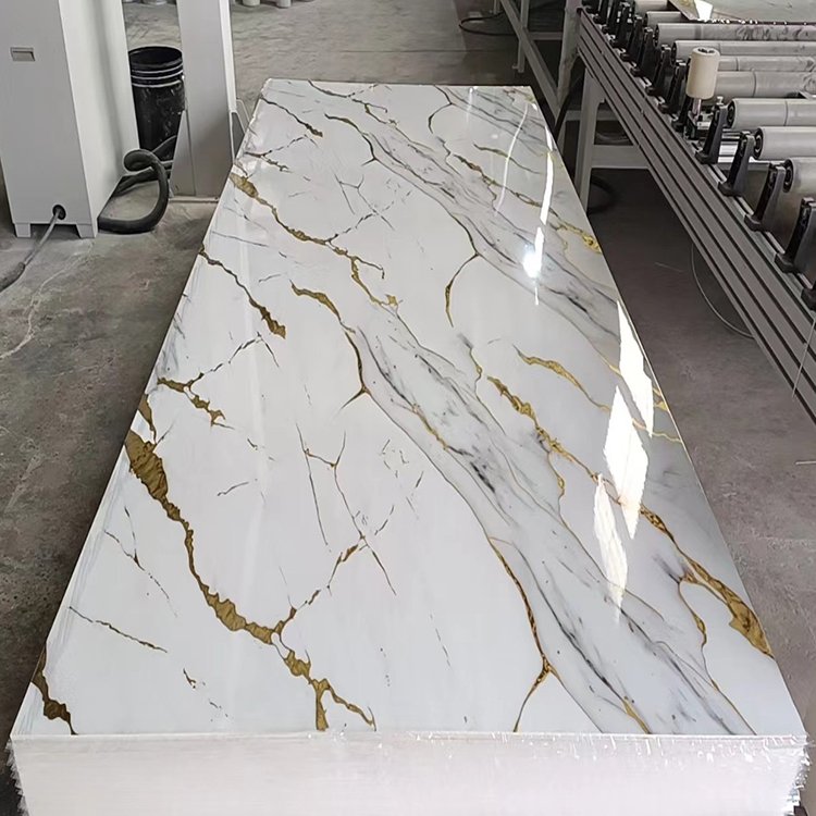 1220*2440*3mm interior decoration wall panel pvc uv marble sheet for decor