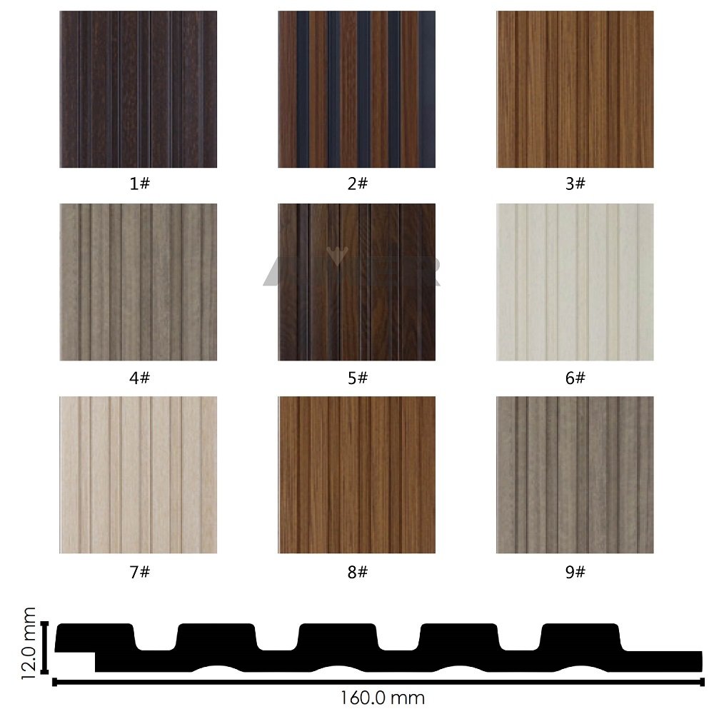 300mm easy pack Fluted sound proof pvc Marble Pu interior Decorative Other Stone Interior 3d ps Wpc Pvc Boards wall panels
