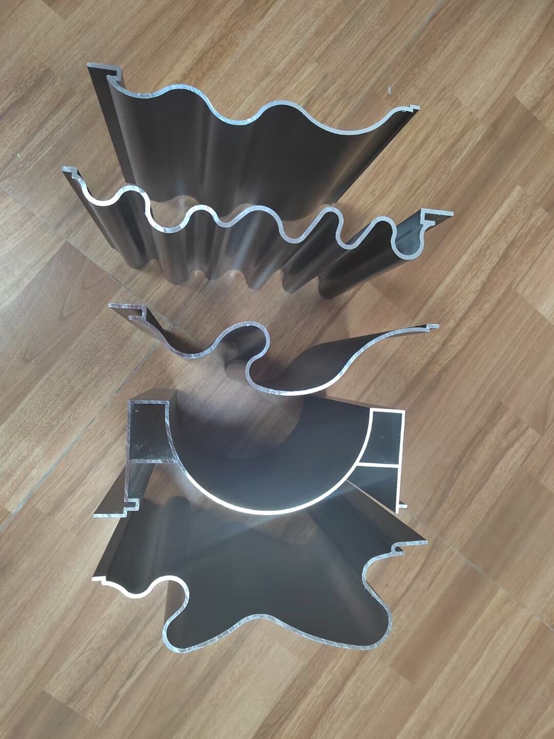 Convex wave board aluminium profiled corrugated cladding metal curtain wall panel for building exterior