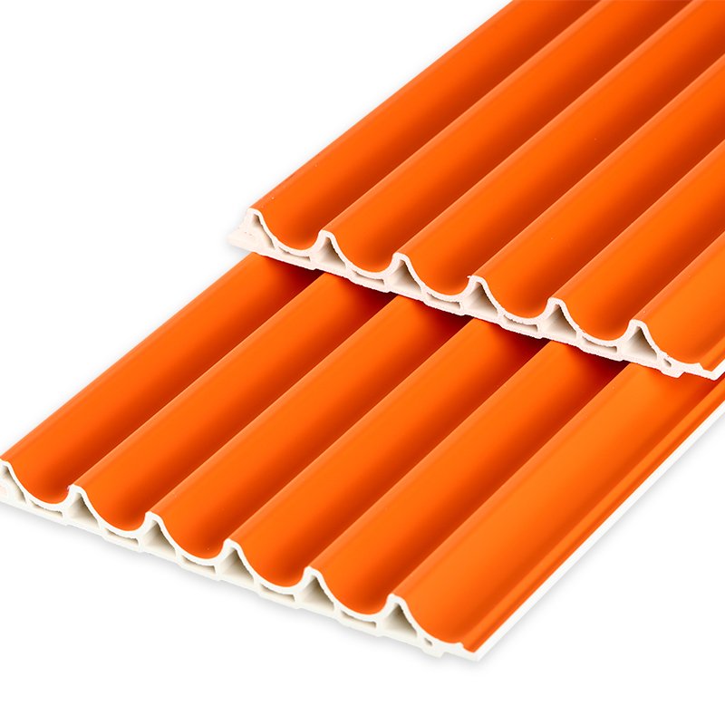 Inner Arc Wave Textured WPC Wall Panel Other boards profiled corrugated PVC Wall cladding