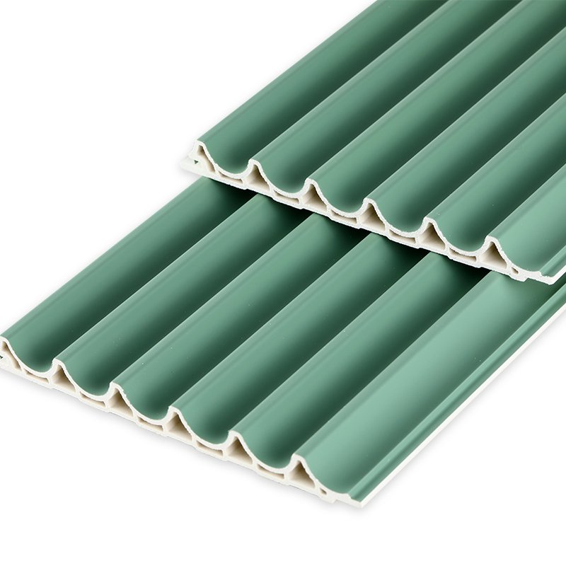 Inner Arc Wave Textured WPC Wall Panel Other boards profiled corrugated PVC Wall cladding