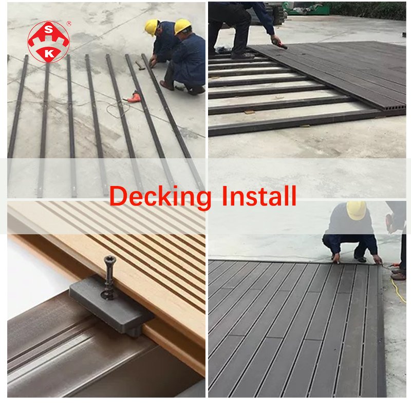 Weather-Resistant Moisture-proof WPC Composite Outdoor Decking Terrace Flooring Tiles/Solid Hard Wood Board Manufacture