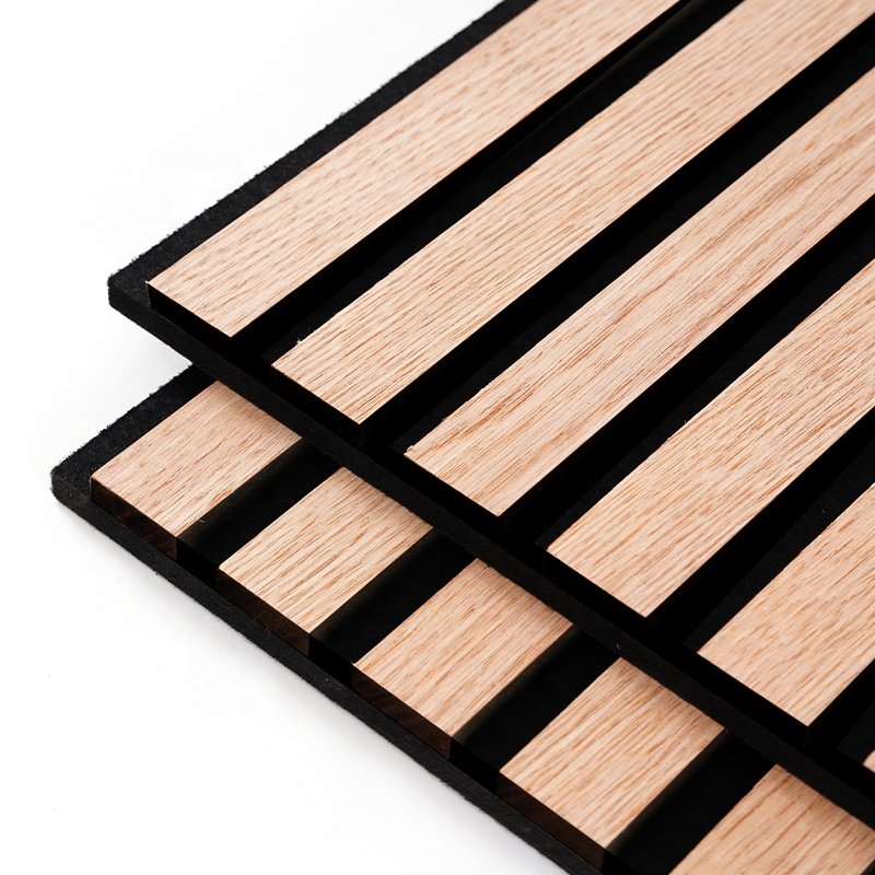 Slats Wall Compact Board Wood Acoustic Panel Slat Acoustic Panel For Construction Client