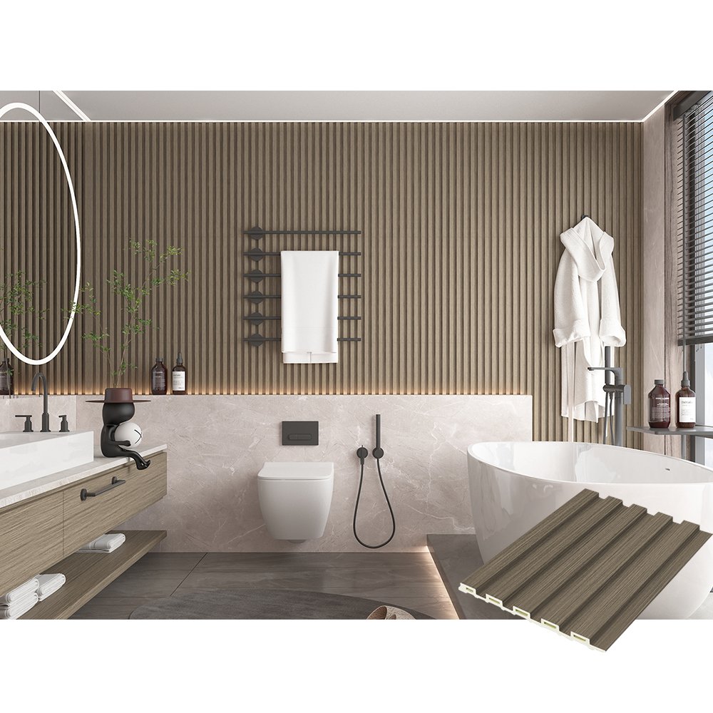 Pared 3D 2400 x 1200 PVC Panels Bathroom Dry Area Design WPC Wall Board