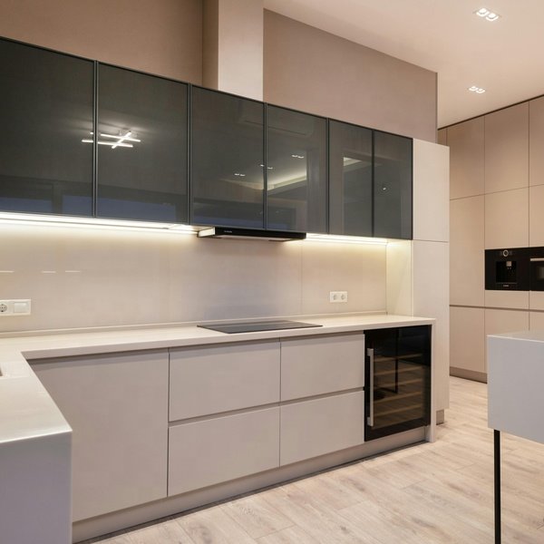 Modern design moisture-proof PETG directional particleboard for kitchen furniture interiors. 9mm 16mm 18mm PETG particleboard