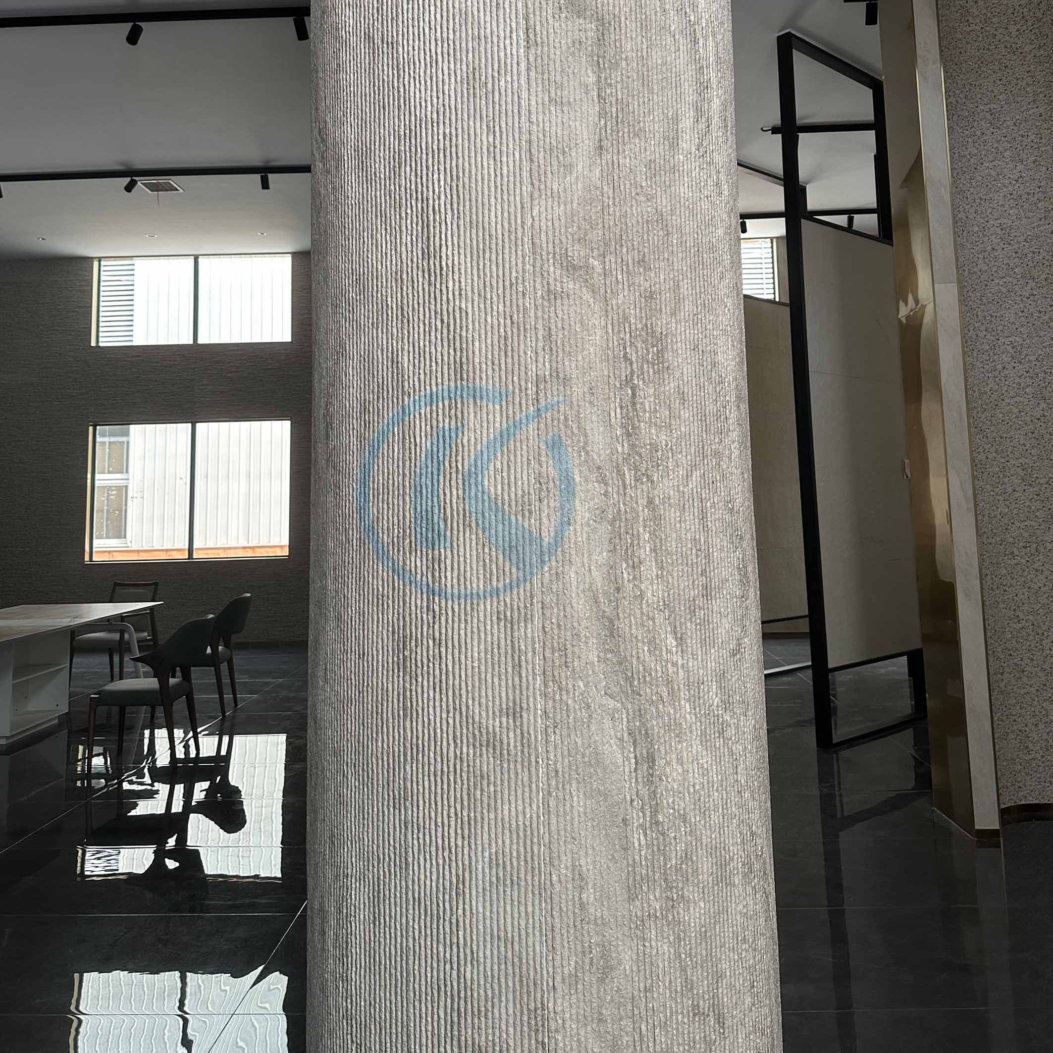 Natural Stone Texture Decoration Wall Sheet Tiles Interior Exterior Flexible MCM Soft Oman Linear Stone Wall Panel Board