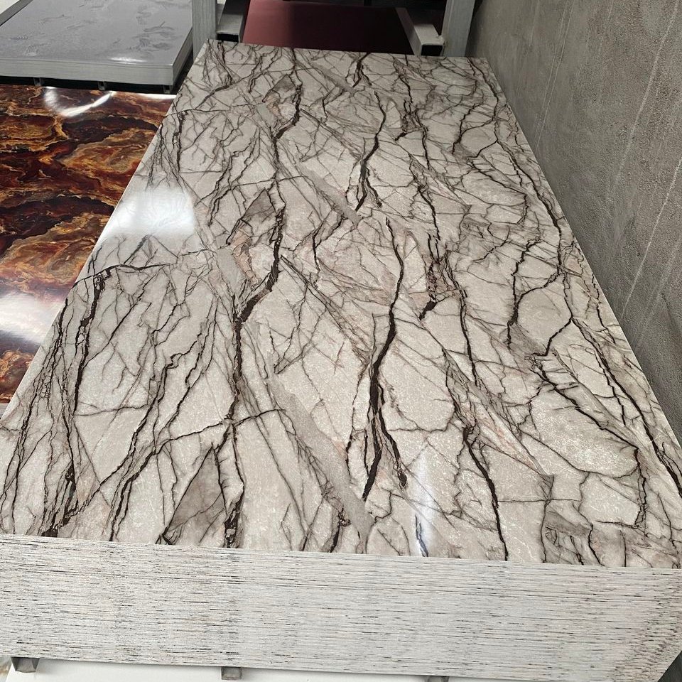 high glossy marble design 1220x2440mm 3mm uv marble sheet wall panel uv board pvc sheet