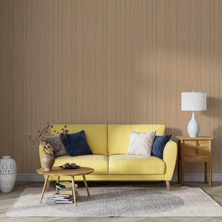 Economic Durable Decorative bamboo wood fiber integrated wall panel Living room TV background wall wood veneer grille panel