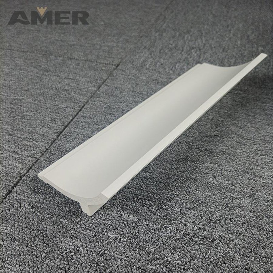 Rongke OEM factory polystyrene polymer poly plastic paintable modern large skirting board for kitchen