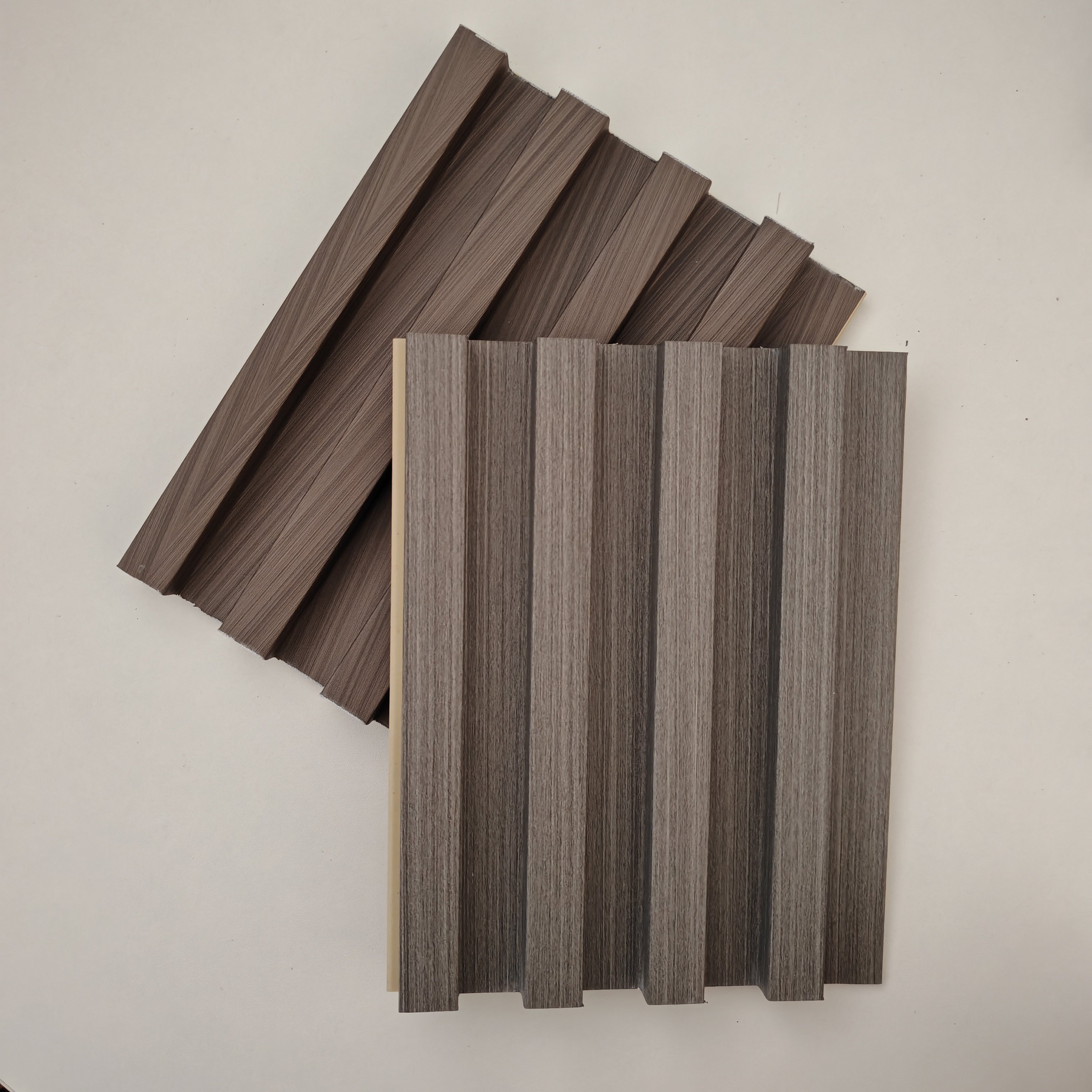 Indoor Wall Decoration PVC WPC PS Fluted Wallboard for 3D TV Background Interior Wall Panel Boards