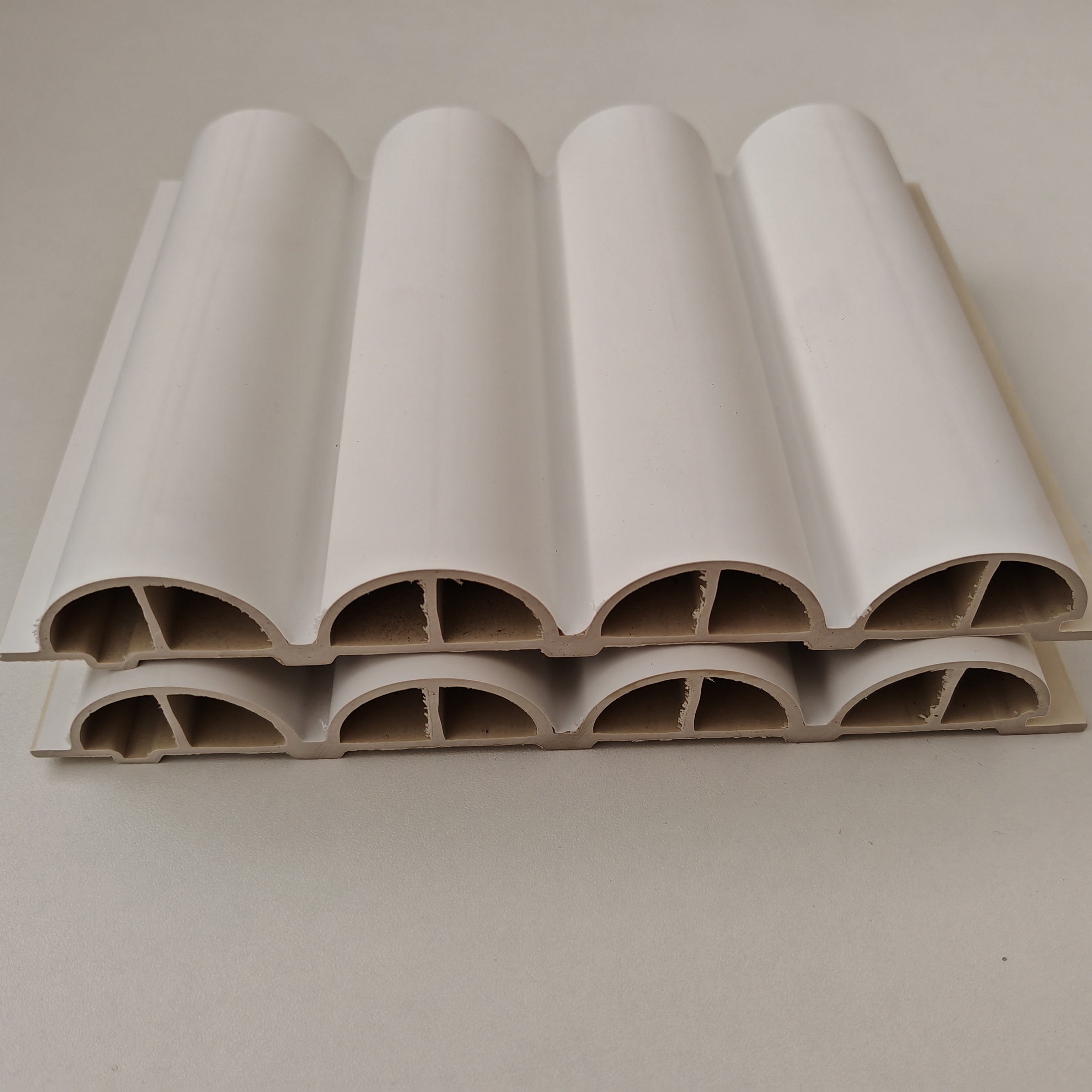 Indoor Wall Decoration PVC WPC PS Fluted Wallboard for 3D TV Background Interior Wall Panel Boards