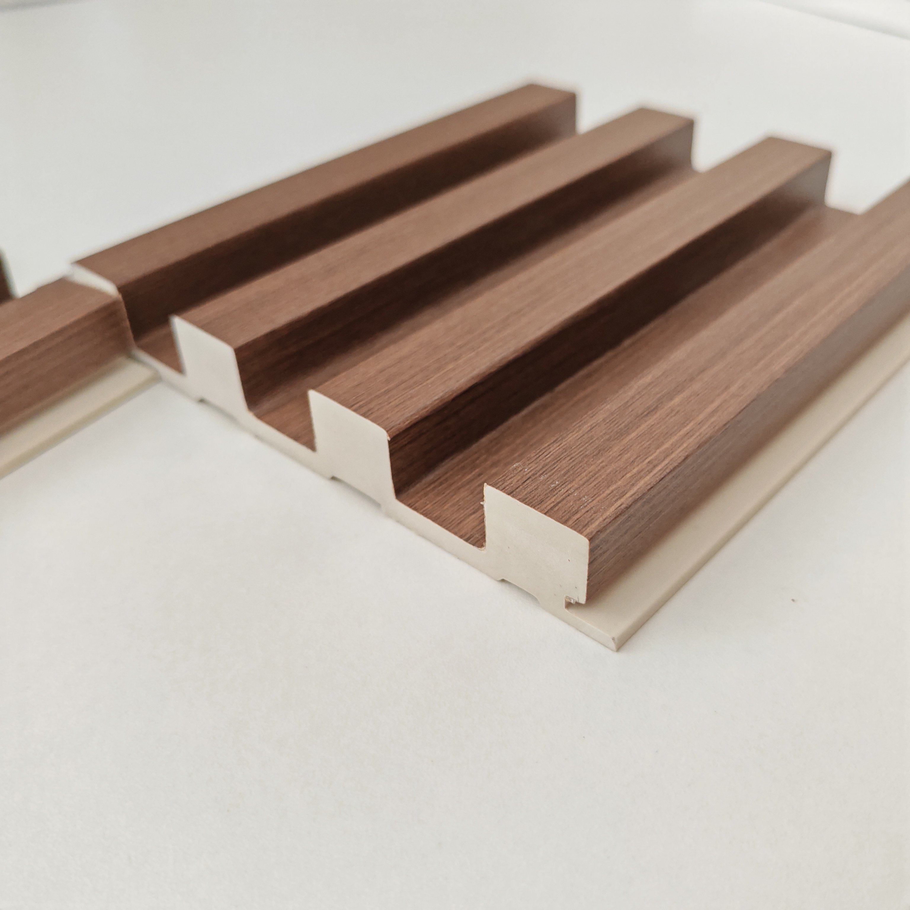Indoor Wall Decoration PVC WPC PS Fluted Wallboard for 3D TV Background Interior Wall Panel Boards