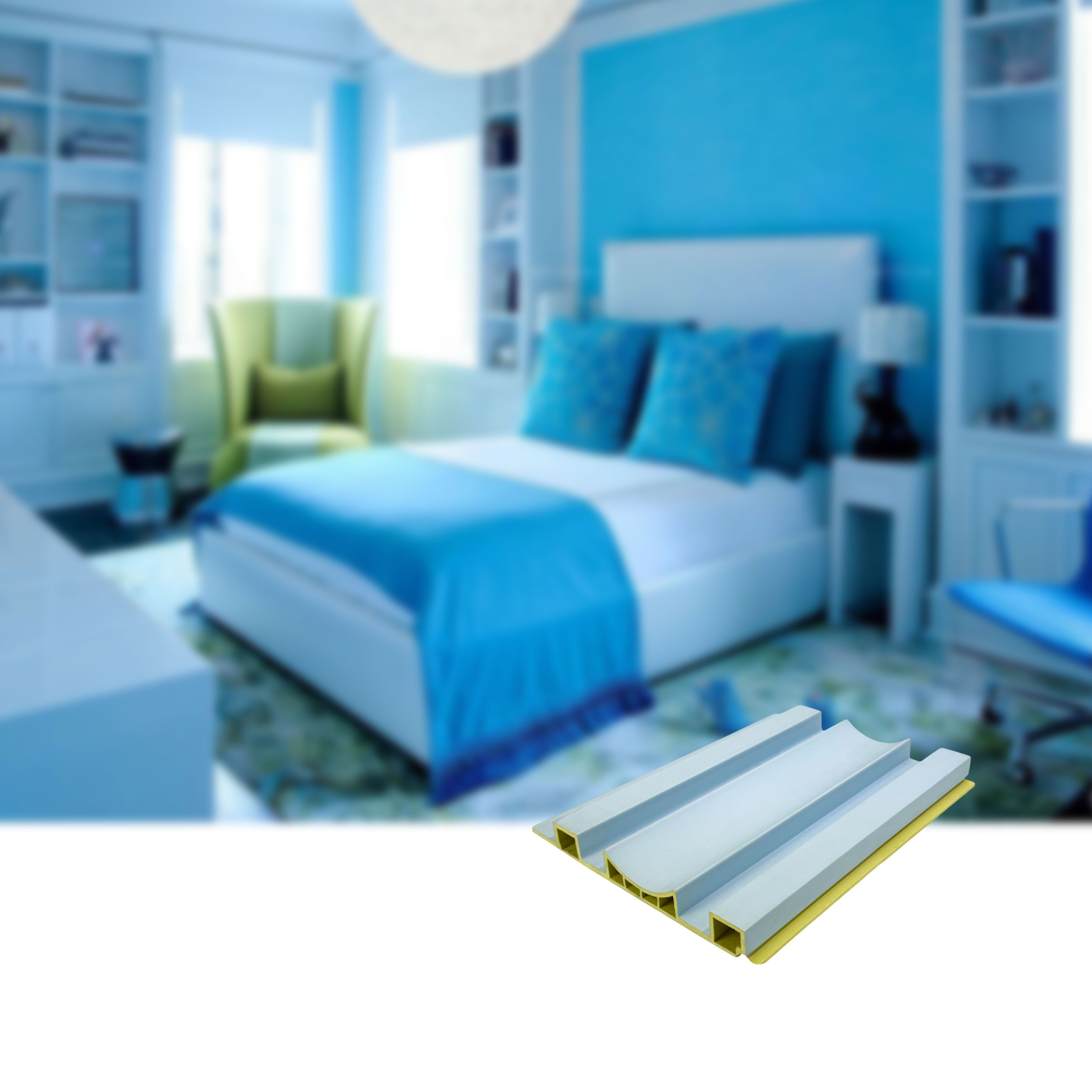 GREENA Factory Direct Sales Waterproof 3D WPC Wall Boards for Durable and Stylish Cladding