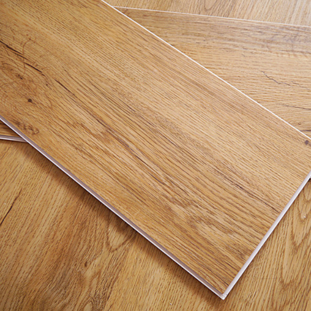 SPC Vinyl Plank Factory Wood Grain Click Rigid Core Flooring Eco-Friendly Sound Absorbing Decking Outdoor Use Customized Sizes