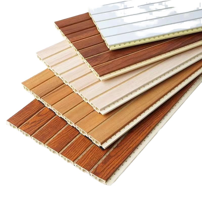 New Soundproof wall panel Hotel Wood-plastic slot hole bamboo wood fiber acoustic board