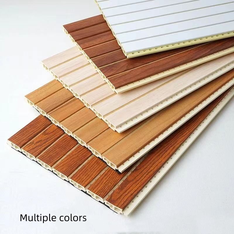 New Soundproof wall panel Hotel Wood-plastic slot hole bamboo wood fiber acoustic board