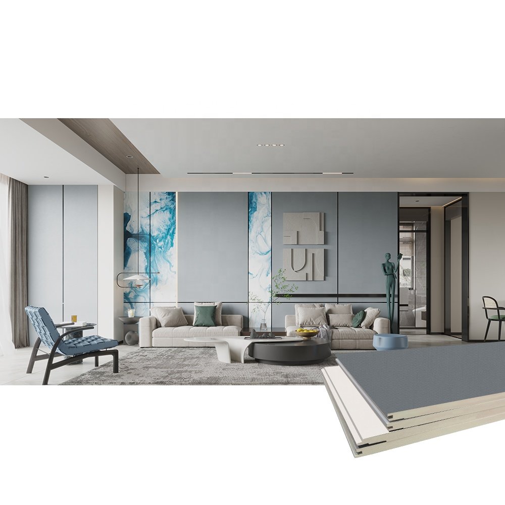 Modern paneling cladding systems house living room building wpc pvc spc wall board