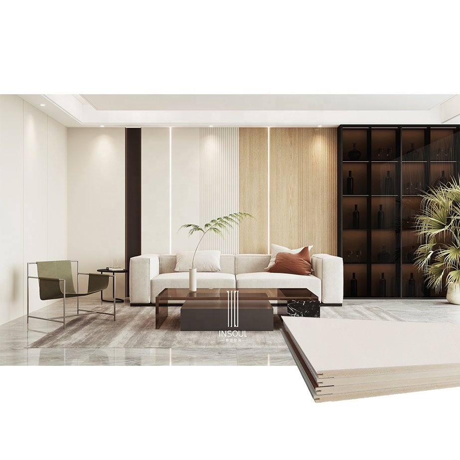 Modern paneling cladding systems house living room building wpc pvc spc wall board