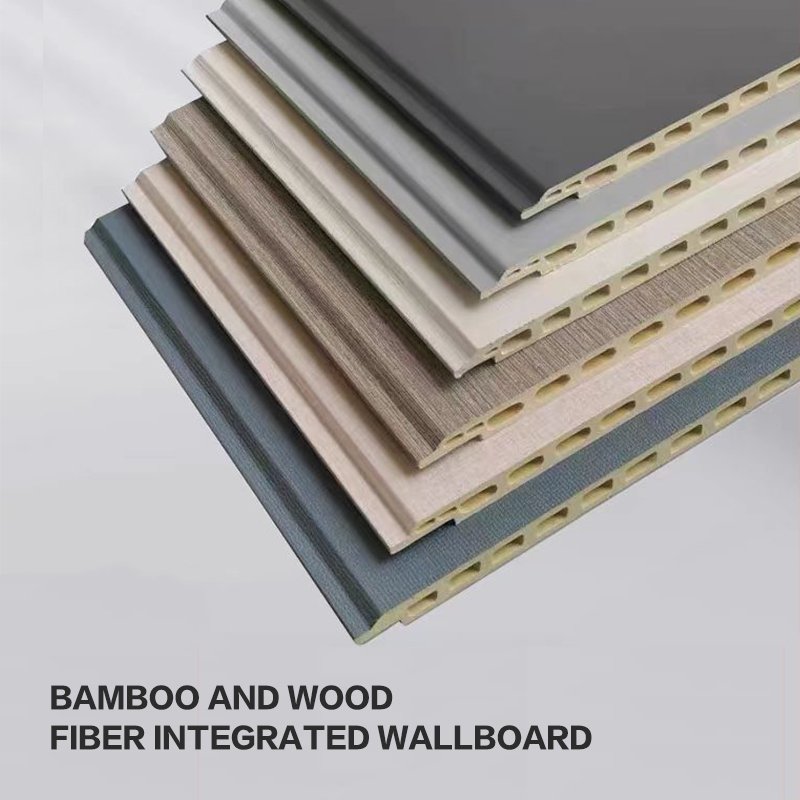 Bamboo wood fiber quick installation wall panel that can replace wallpaper