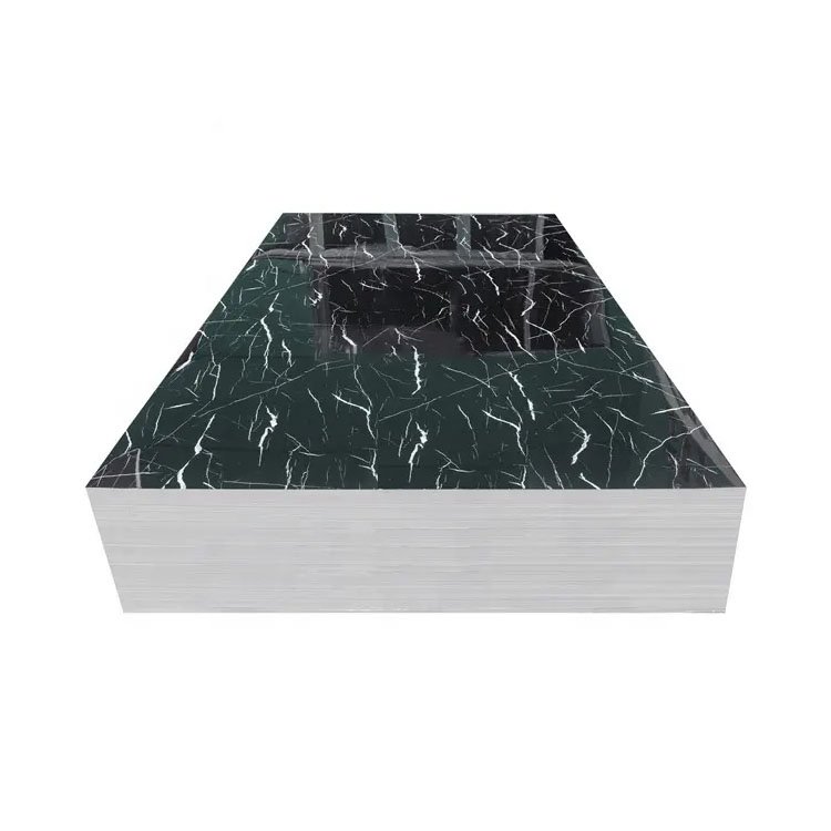 PVC Wall Panel Custom Design UV Board Wall Stickers Home Decor Modern Waterproof Pvc Sheet for Kitchen Cabinet Stripes & Plaid