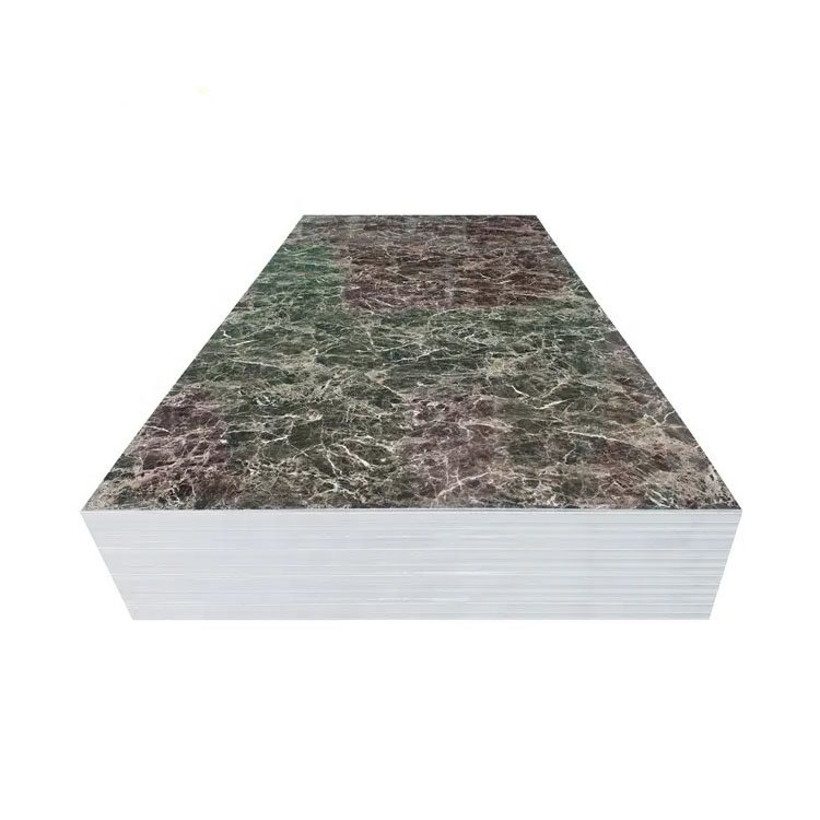 PVC Wall Panel Custom Design UV Board Wall Stickers Home Decor Modern Waterproof Pvc Sheet for Kitchen Cabinet Stripes & Plaid