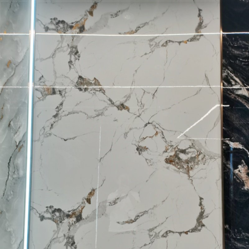 wpc pvc marble 3d wall panel with gold sheets bamboo charcoal board pvc marble wall panel