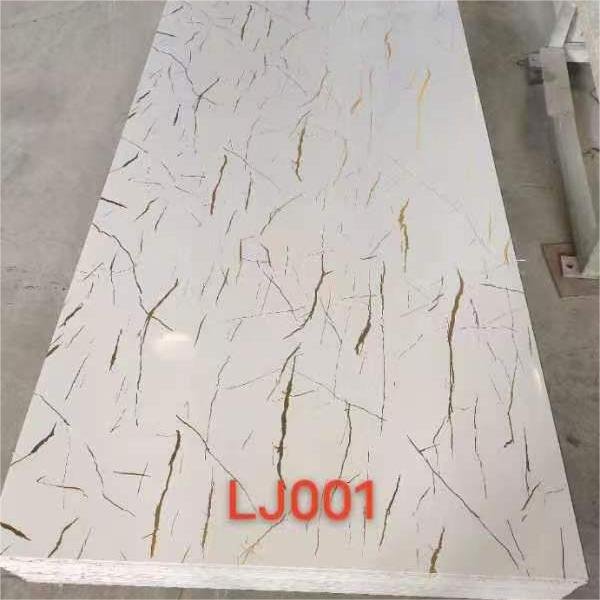 Hot sale Gilded design UV marble Board Wholesale PVC Wall Panel Engineering interior Decorative uv waterproof marble sheet