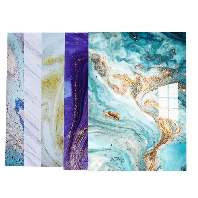 Marble UV mdf board late PVC microlite 1.22 m firewall large plate surface Wall background firewall