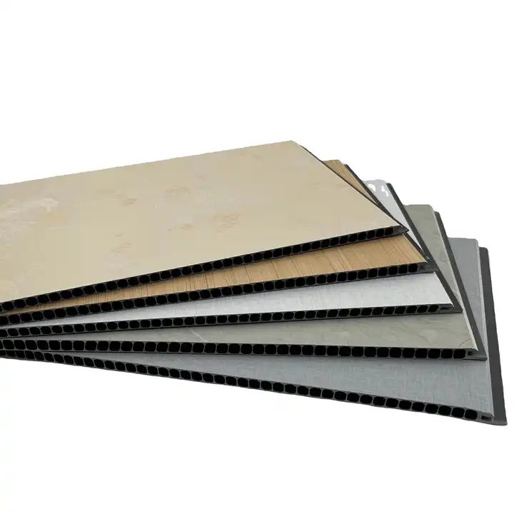 2023 Hot-sale Waterproof Wood Panel wood veneer Carbon crystal panel bamboo fiber board Composite Wall Panel